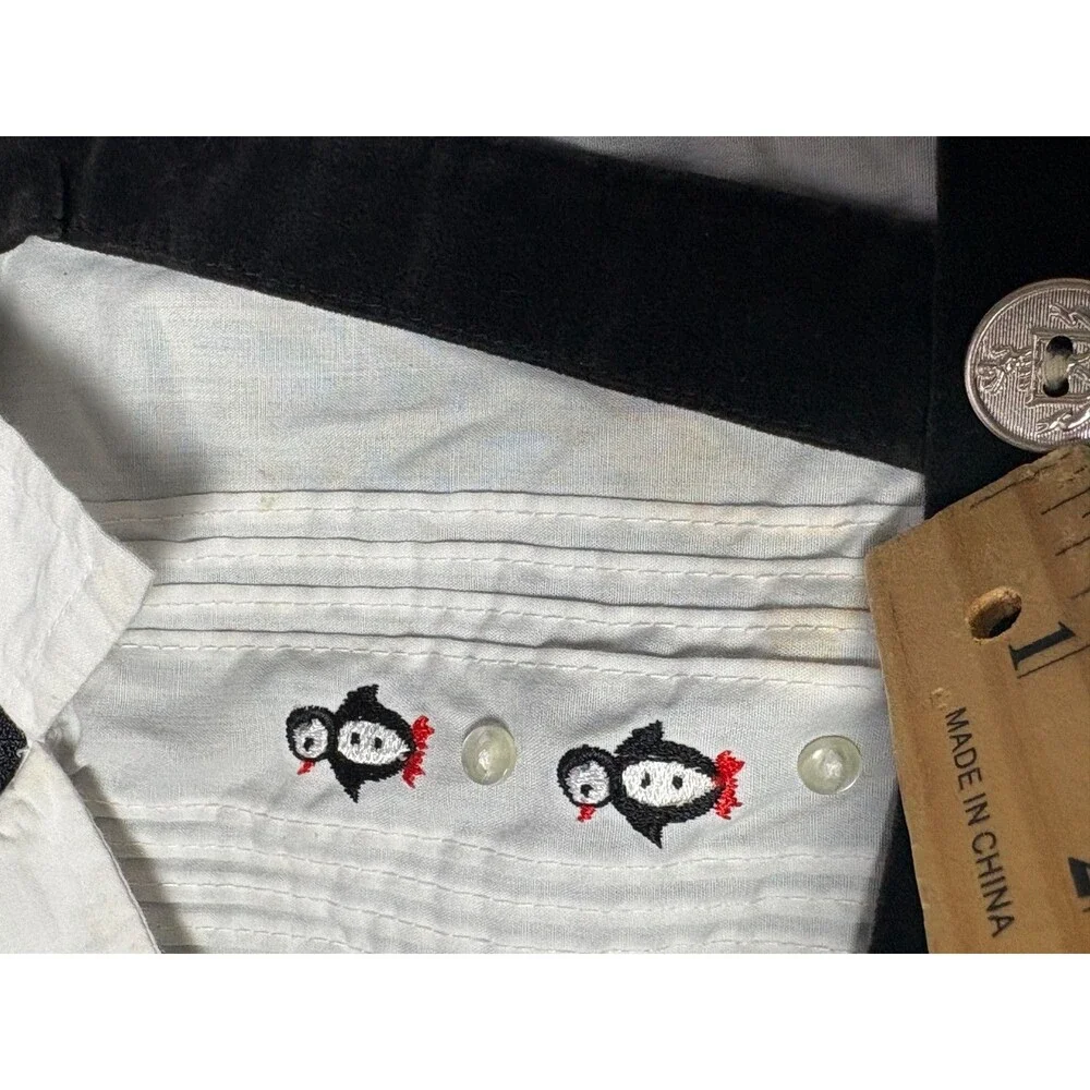 Vintage Penguin Outfit Boys 6 - 9 M Month Baby Velvet Early 90s Embordered